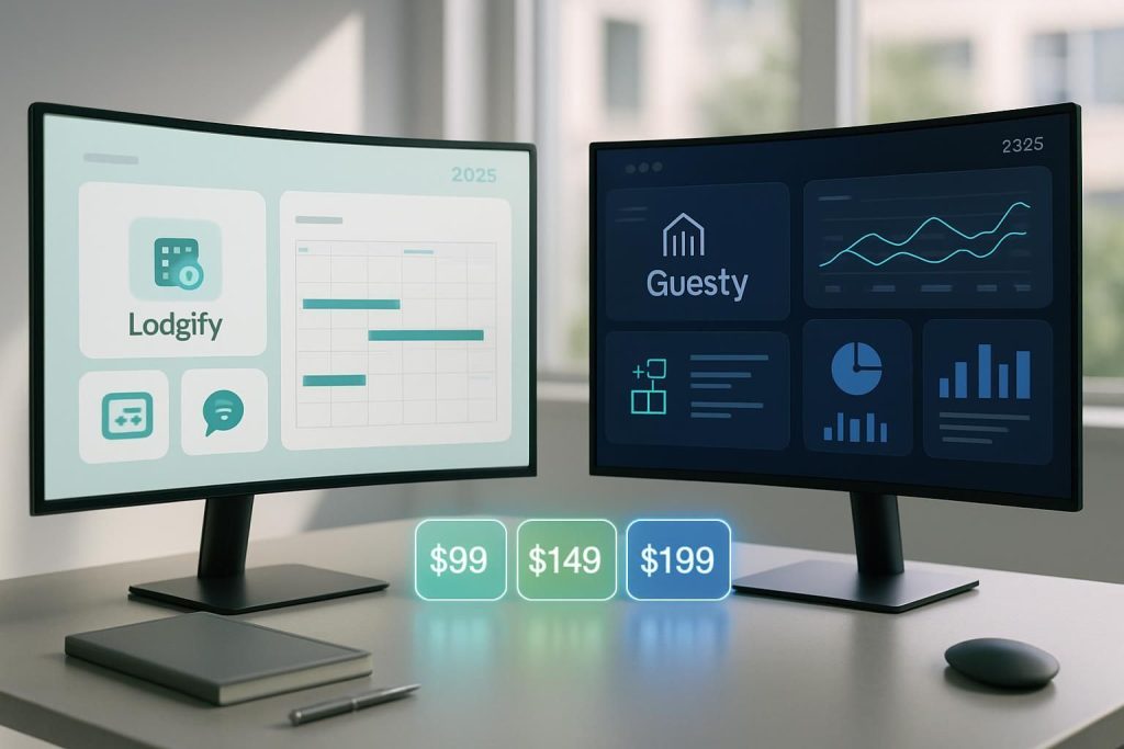 Compare Lodgify and Guesty in 2026 with a detailed overview of their features and pricing to help you choose the best vacation rental management software.