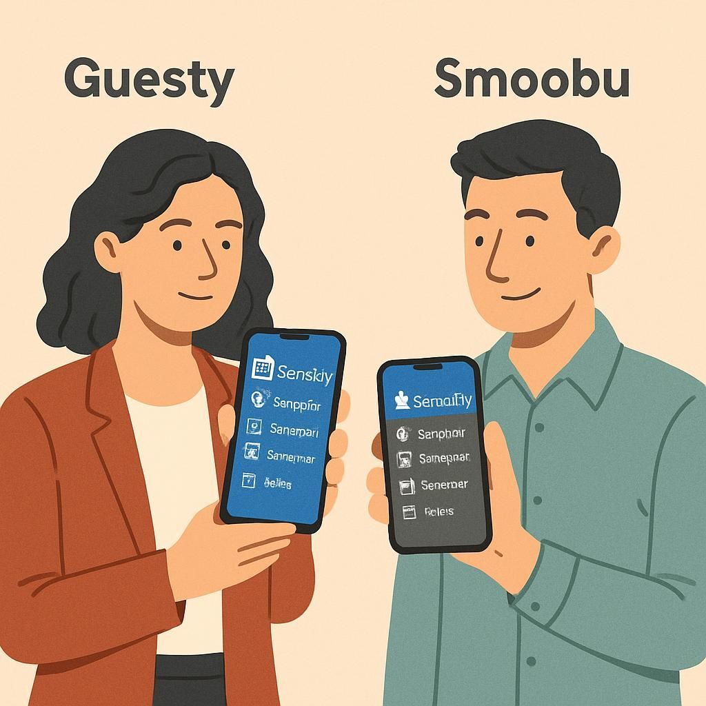 Explore a detailed comparison between Guesty and Smoobu for 2025, highlighting features, pricing, and user experience to help you choose the best property management software.