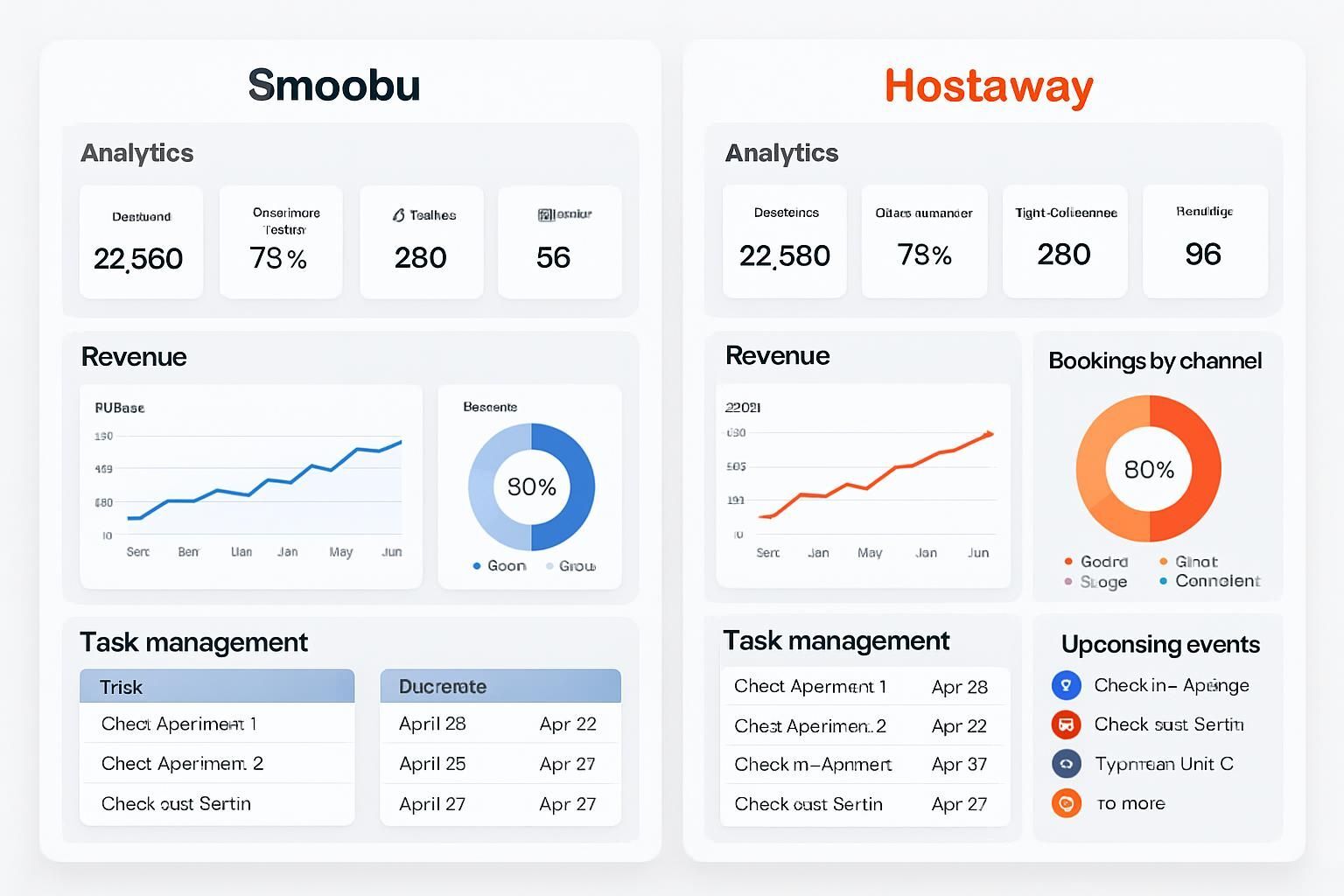 Compare Hostaway and Smoobu in 2025 to discover which channel manager offers the best features, ease of use, and value for property rental management.